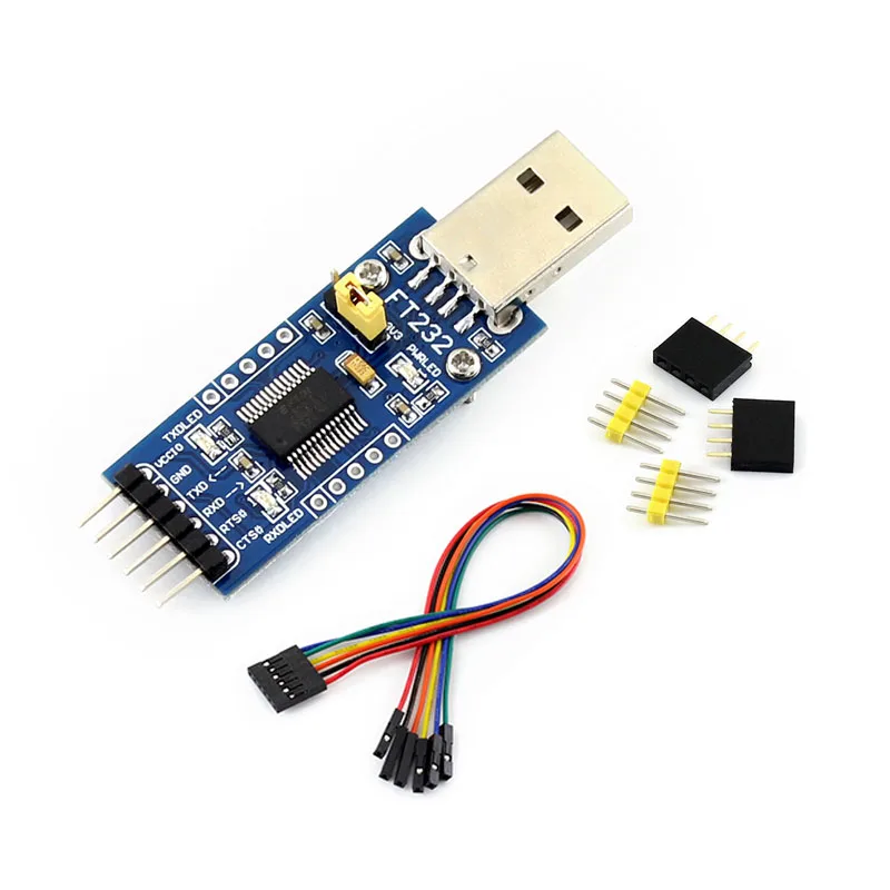 1Pcs FT232 USB UART Board (Type A), USB To TTL/UART, FT232R FT232RL to RS232 TTL Serial Module Kit