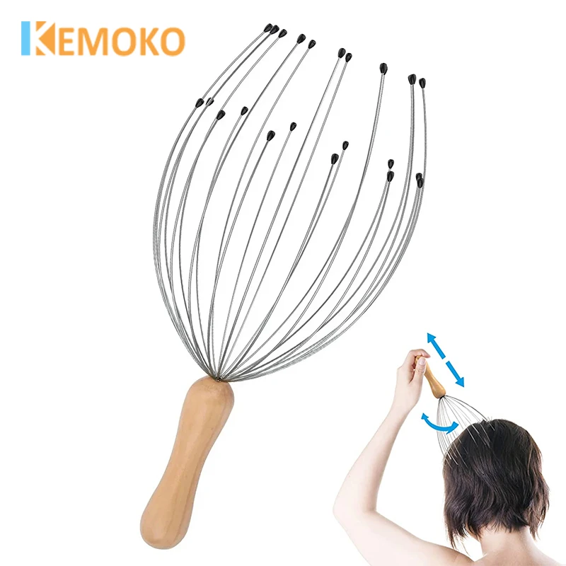 Head Massager Head Scratching Octopus Scalp Pet Head Massage Non Soul Extractor Divine Tool Extracting Healthy Hair Itch Relieve