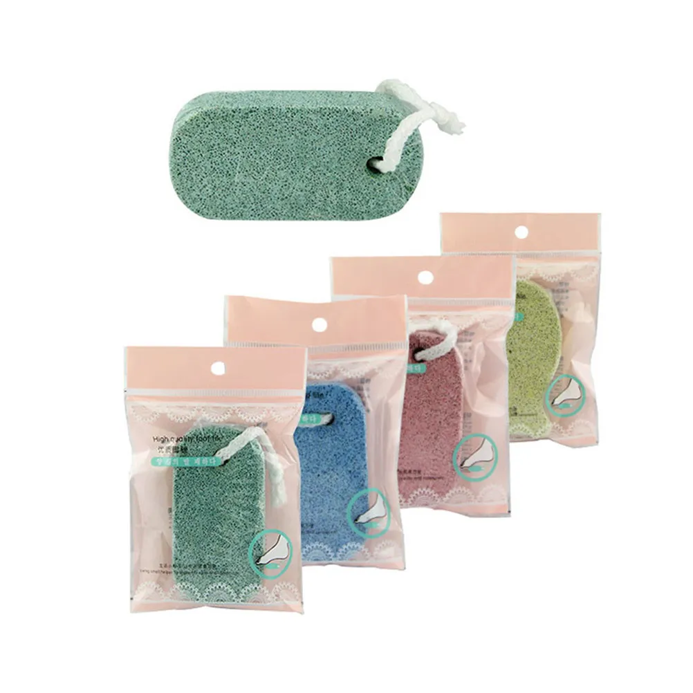 Natural Foot Scrubber Pumice Stone Callus Remover for Feet Pedicure Tools Natural Foot File Random Color