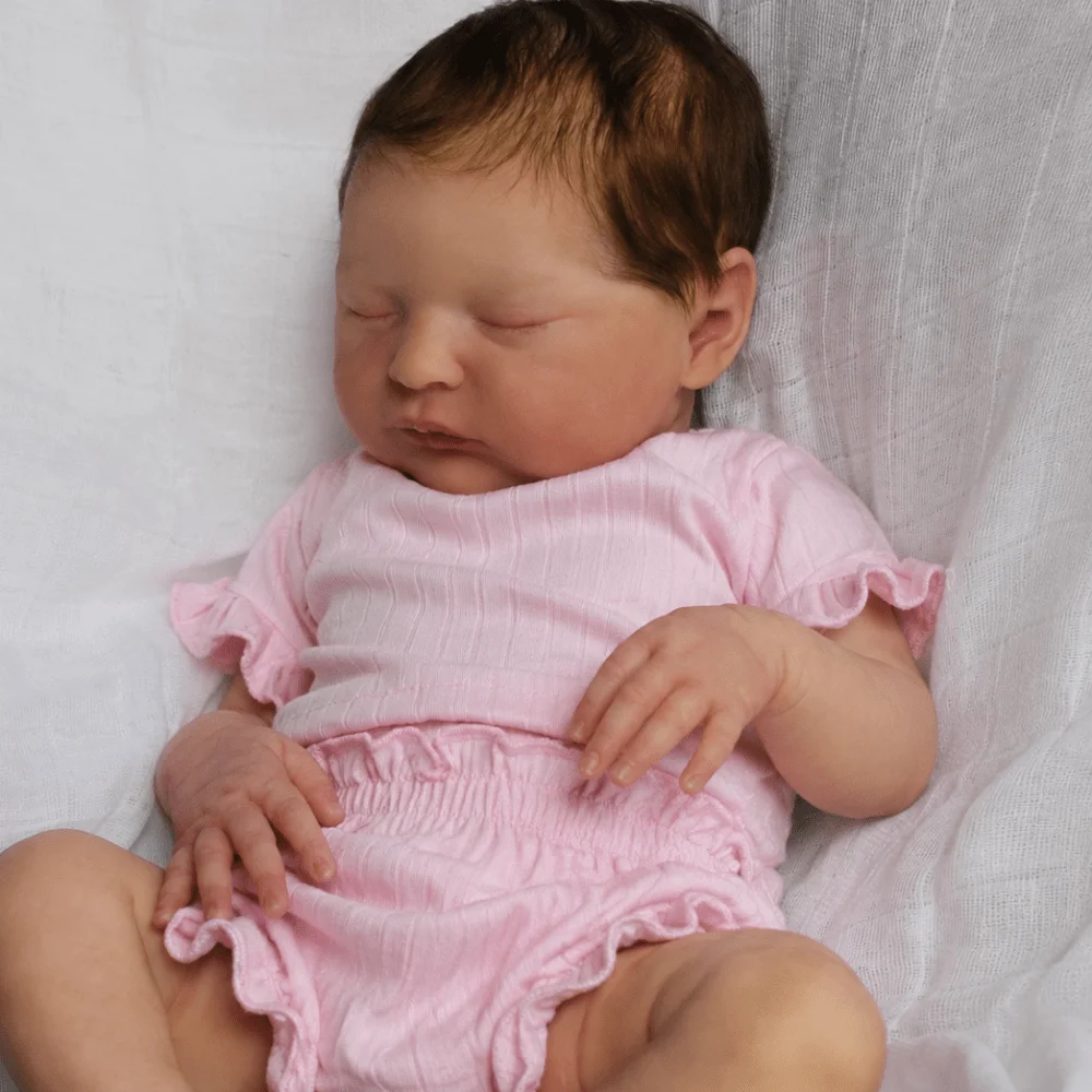bzdoll-poupee-reborn-50-cm-corps-en-tissu-cheveux-naturels-implantes-a-la-main-simulation-nouveau-ne-avec-tetine-jeu-de-role-pour-enfants-jouet-de-collection
