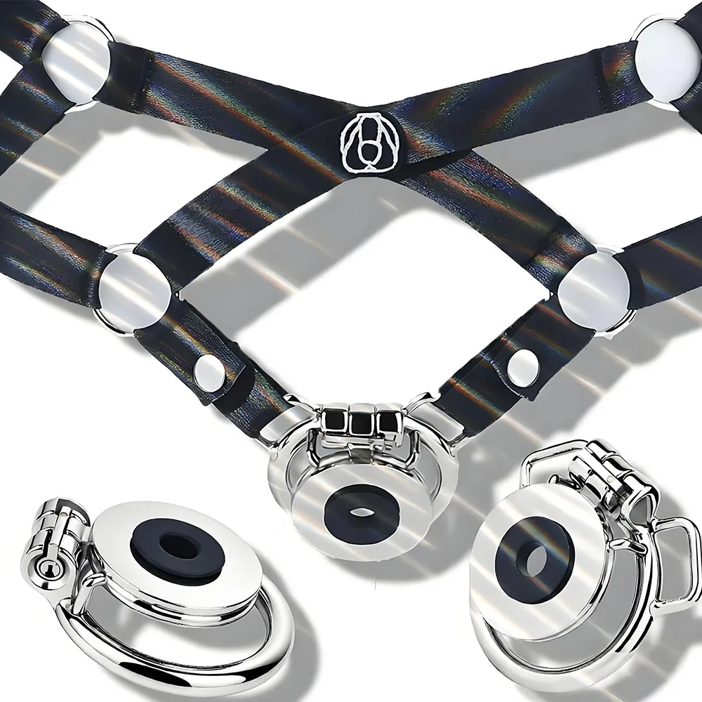 FRKO Male Flat Chastity Cage With Urine Hole Penis Restraints Lock Ring 정조대 요도 Slave Gay BDSM Flirting Sex Toys For Men Sissy