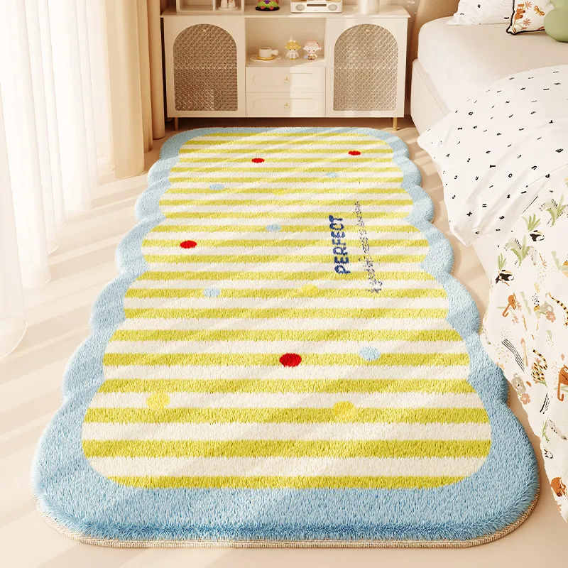 VIKAMA Cute Cartoon-Style Rug: Comfortable, Non-Slip Rug for Bedrooms, Entrances, Bedside, Hallways, and Corridors—Home Decor