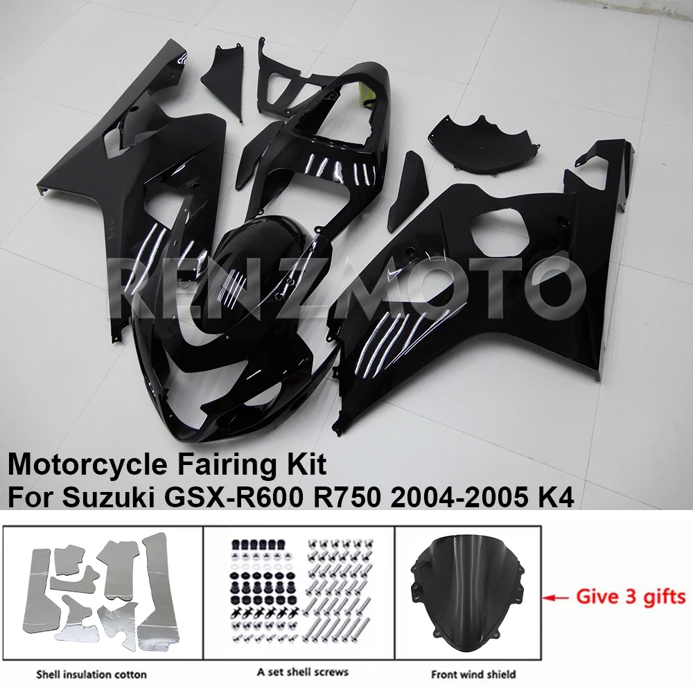 

Motorcycle Set Body Kit Fairing For Suzuki GSX-R600 R750 2004 2005 K4 K5 Plastic Accessories Injection Bodywork S0604-116a