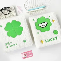 Kawaii Original Cute Four-leaf clover A6 Puppy plush cartoon Kpop Photocard Binder Collect Book Idol Photo Card Holder Photocard