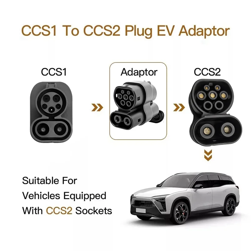 

CCS1 To CCS2 AC+ DC 250A EV Charging Adapter Fast Charging Connector Connect Adapter Adaptor EV Charger