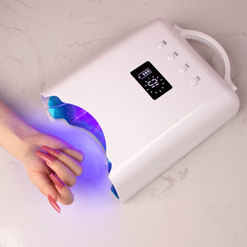 

78W Rechargeable Cordless Uv Led Nail Lamp Uv Light Gel Nail Dryer Machine Nail Art Curing Dryer with Diamond