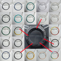 Mod Watch High Quality Chapter Ring Fit NH 35 NH36 Watch Case Replace Hard Plastic Inner Ring Size 30.3*27.3mm Bezel Watch Parts