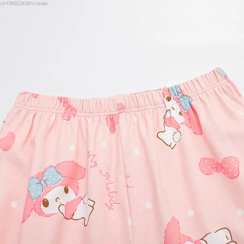 Sanrio My Melody Cotton Pajamas Pj Pants Night Wears Women Cute Sleepwear Y 2k Summer Pink Home Clothes Pyjama Pants Female Yk2