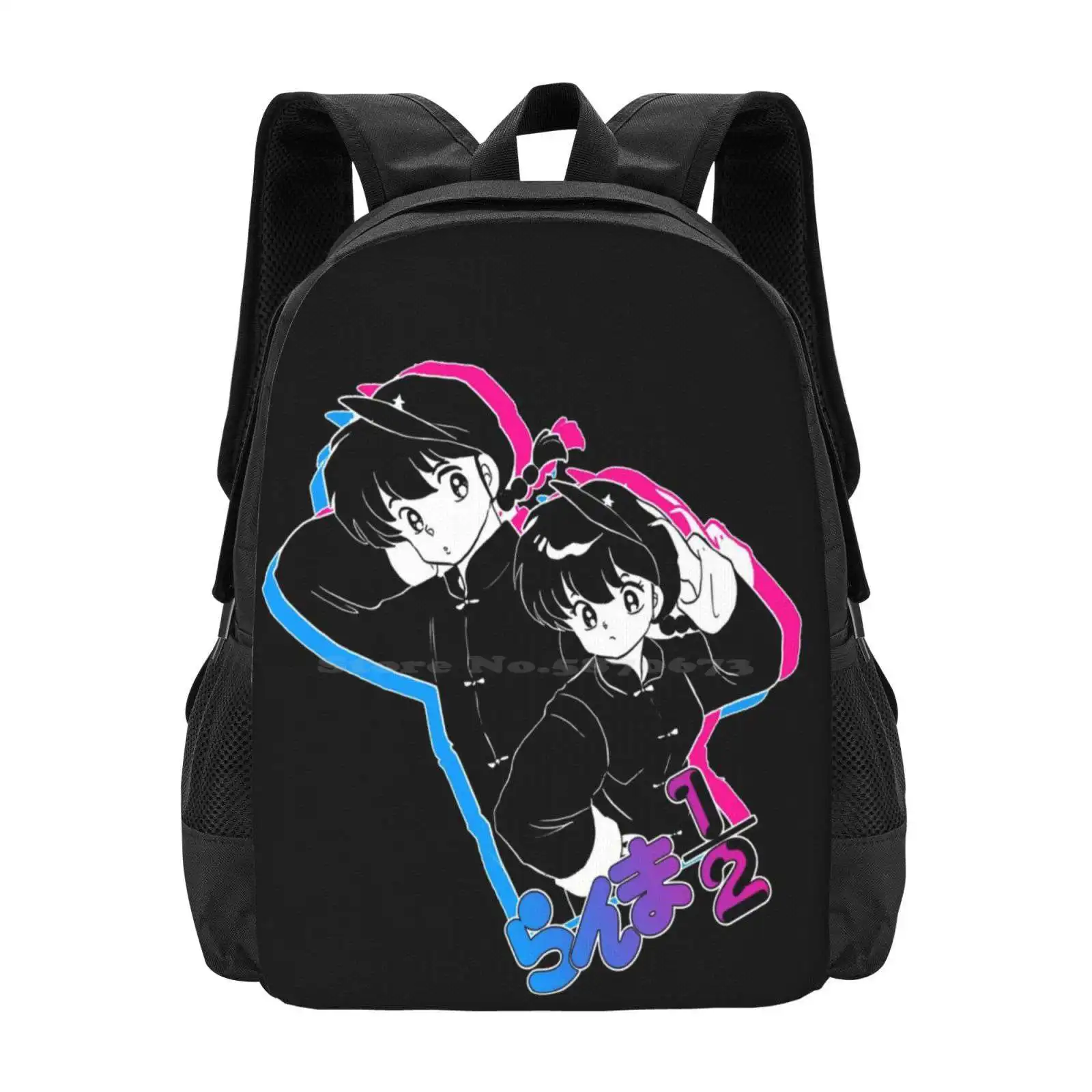 Ranma Kun And Ranma Chan Hot Sale Backpack Fashion Bags Ranmanibunnoichi Ranmasaotome Ranmakun Ranmachan