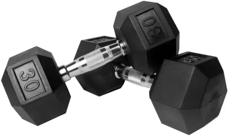 hot selling home weight lifting equipment dumbbell set cheap gym home body fitness  rubber coated dumbbell