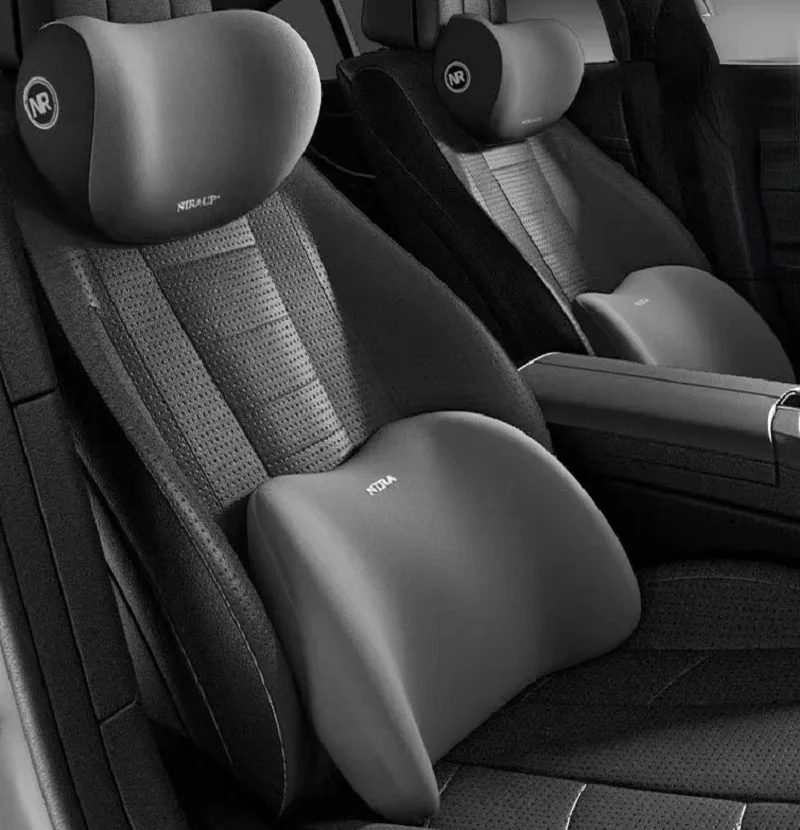 Car Neck Headrest Pillow Auto Car Seat Pillow Memory Foam Breathable Head Support Neck Rest Protector Automobiles Interior