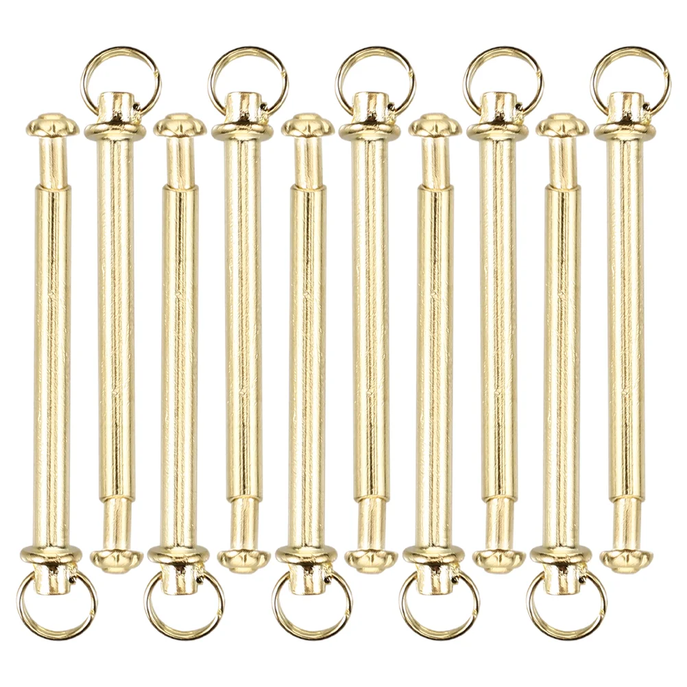 10 set accessori per unghie a ventaglio rivetti ad albero in metallo Kit di riparazione solido portatile pieghevole ventole per dadi