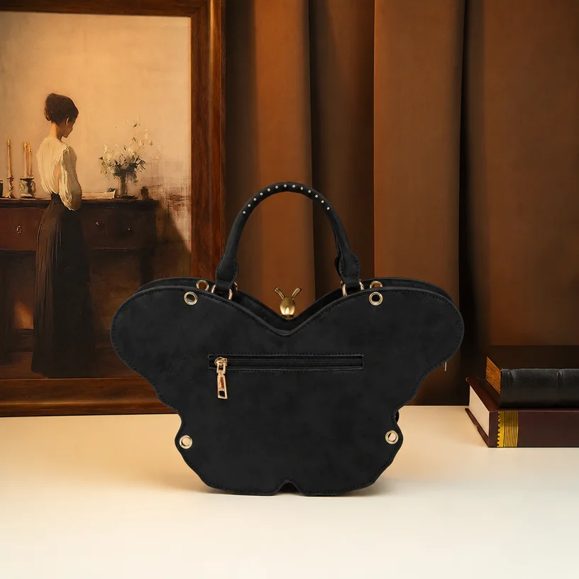 Luxuriöse 3D-Schmetterlings-Handtasche, Neuartige Gothic-Party-Abendtasche, Einzigartiges Flügeldesign, Y2K-Schulter-Umhängetasche für Damen – Detail 8