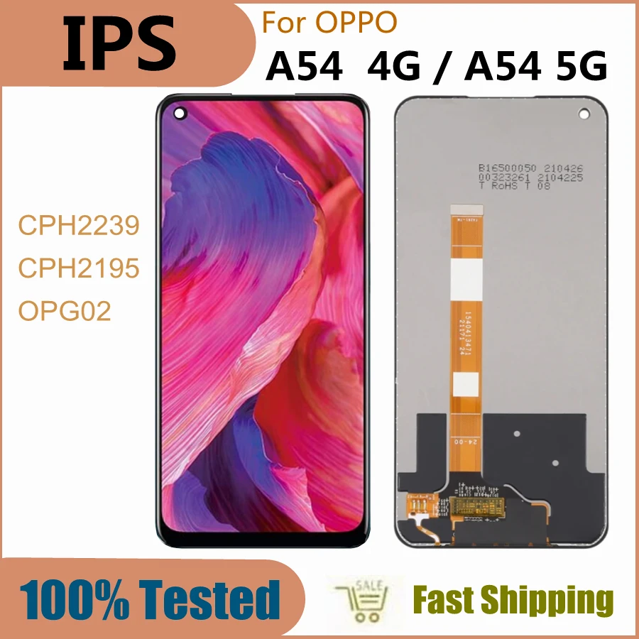 

Tested 6.51" IPS For OPPO A54 LCD Display Touch Panel Digitizer Assembly For OPPO A54 5G CPH2195 LCD Screen Replacement