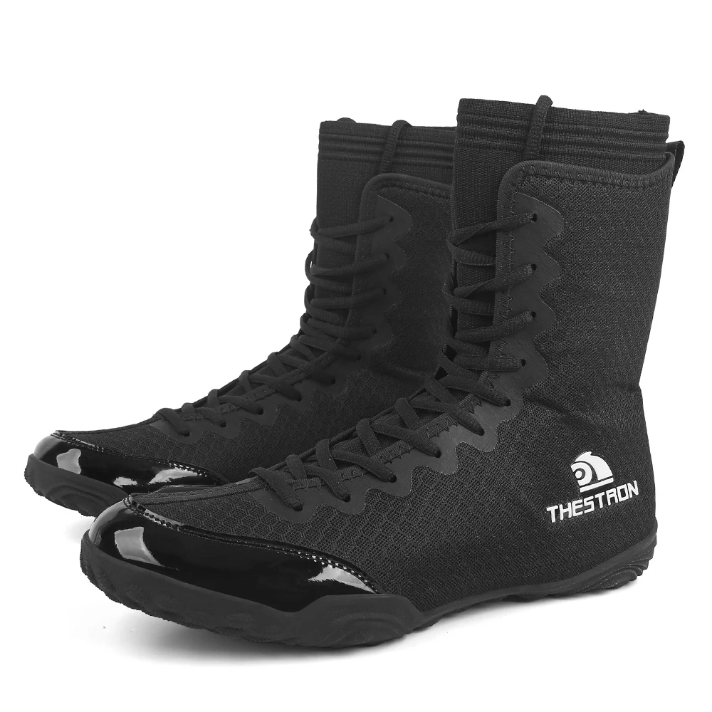 Zapatos de boxeo antideslizantes para entrenamiento, calzado deportivo ligero de talla grande para hombre, calzado de lucha cómodo y resistente al desgaste