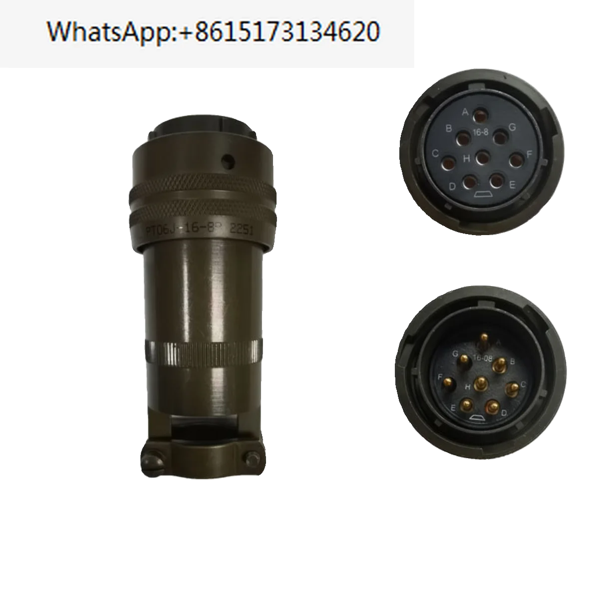 

PT06J-16-8S/PT06J-16-8P Plug round industrial plug