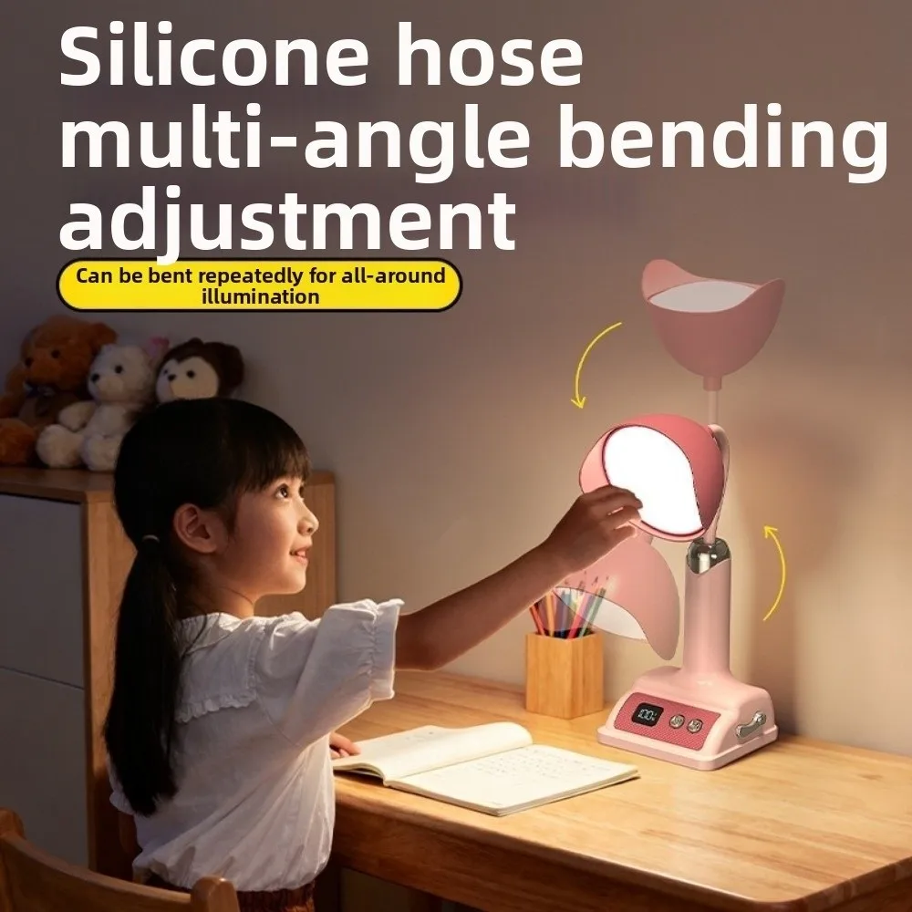 

Eye Protection LED Desk Lamp USB Charging Dimming Function Reading Table Lamp Energy-Efficient Digital Display Night Light