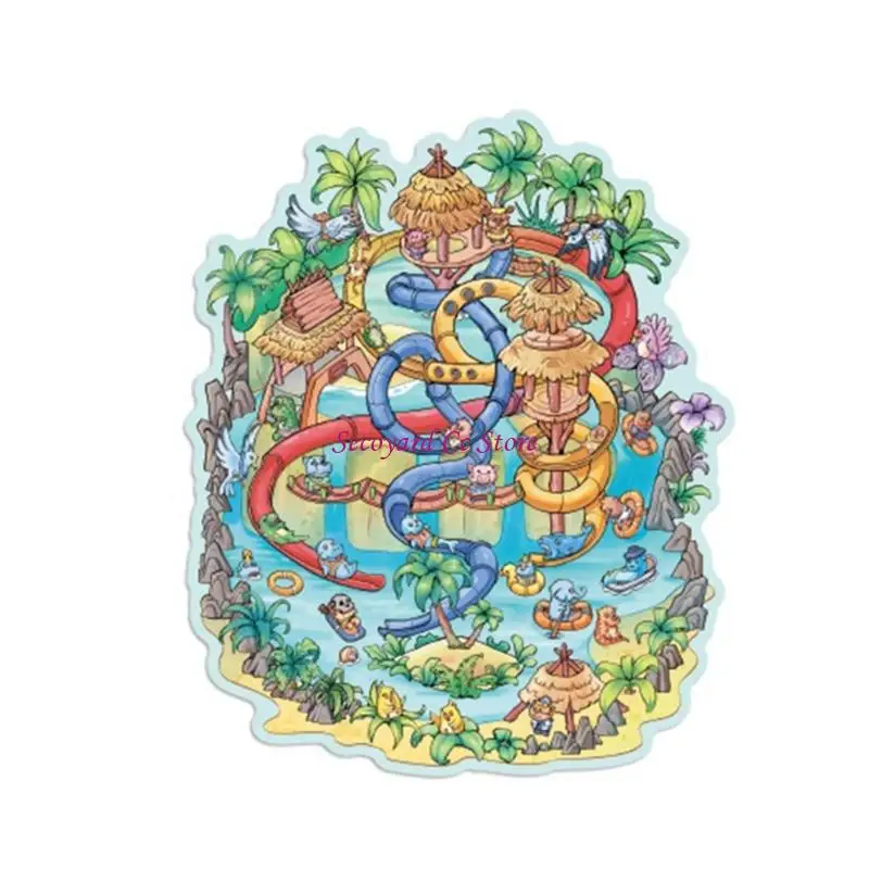 

N3UC Long Lastingness PET Seasonal Landscape Sticker For Art Crafts Room Decorative