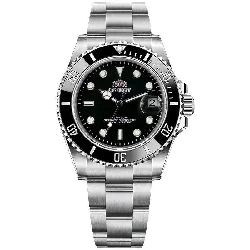 تم تجديد العلامة التجارية ORIENT ساعة ميكانيكية أوتوماتيكية عصرية للرجال مستعملة