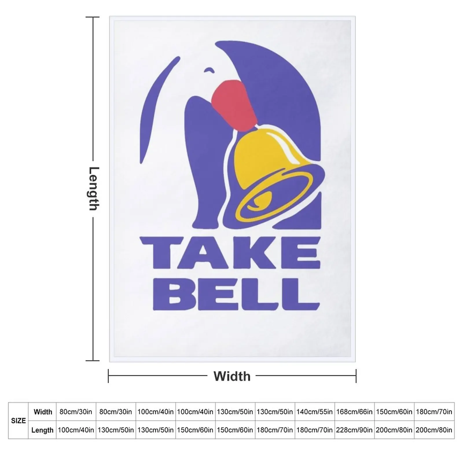 Goose TAKE BELL Taco Bell Goose Meme Illustration Throw Blanket Multi-Purpose Plaid on the sofa Bed covers Blankets