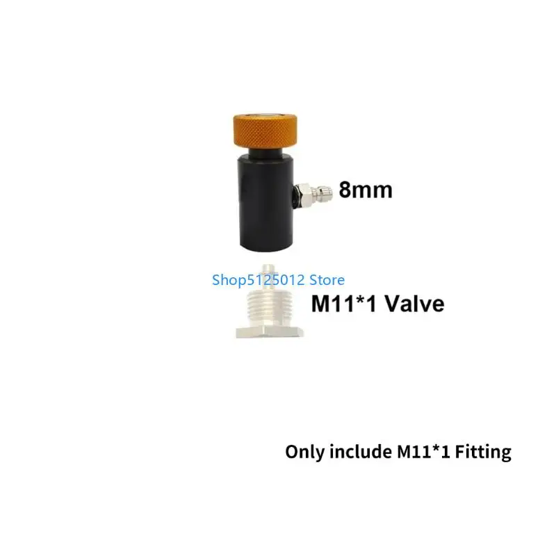 G8TC Compacts Light Weight M11 Thread Gas Adapter Replacement Fill Station On/Off Aadaptor for Quick Refill Enduring