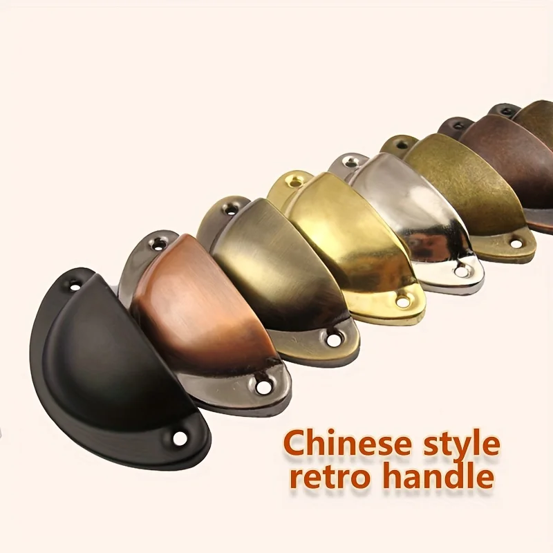 1/10PCS Retro Cabinet Handle Furniture Drawer Door Handle Cabinet Wardrobe Handle Antique Brass Furniture Hardware Handle