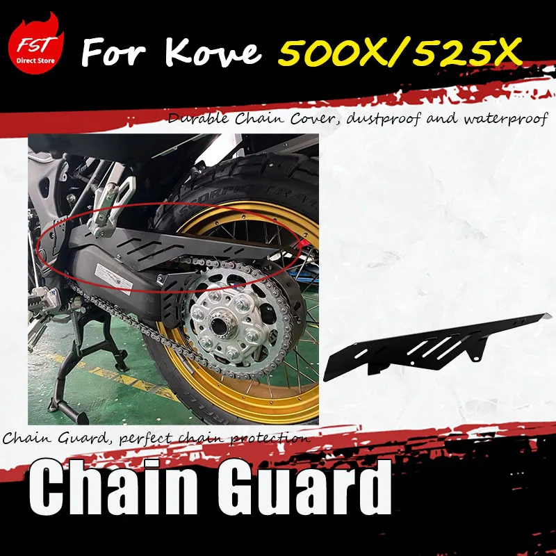 For Kove 500X/525X, accessories for modifying the rear wheel chain cover and single-arm chain guard accessory