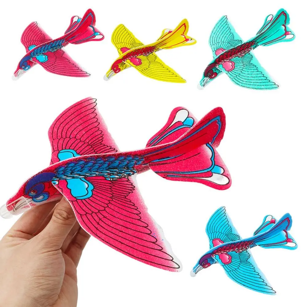 10Pcs New Foam Flying Glider Planes 23*22cm Random Color DIY Aeroplane Flying Bird Glider Science Education Supplies
