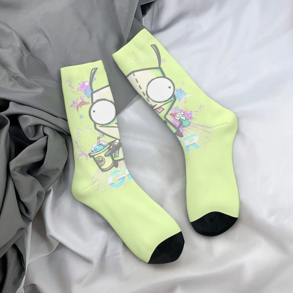 Happy Funny Women Men Socks invass Zims Gir Slushee Adventure accessori morbidi calzini di alta qualità per tutte le stagioni