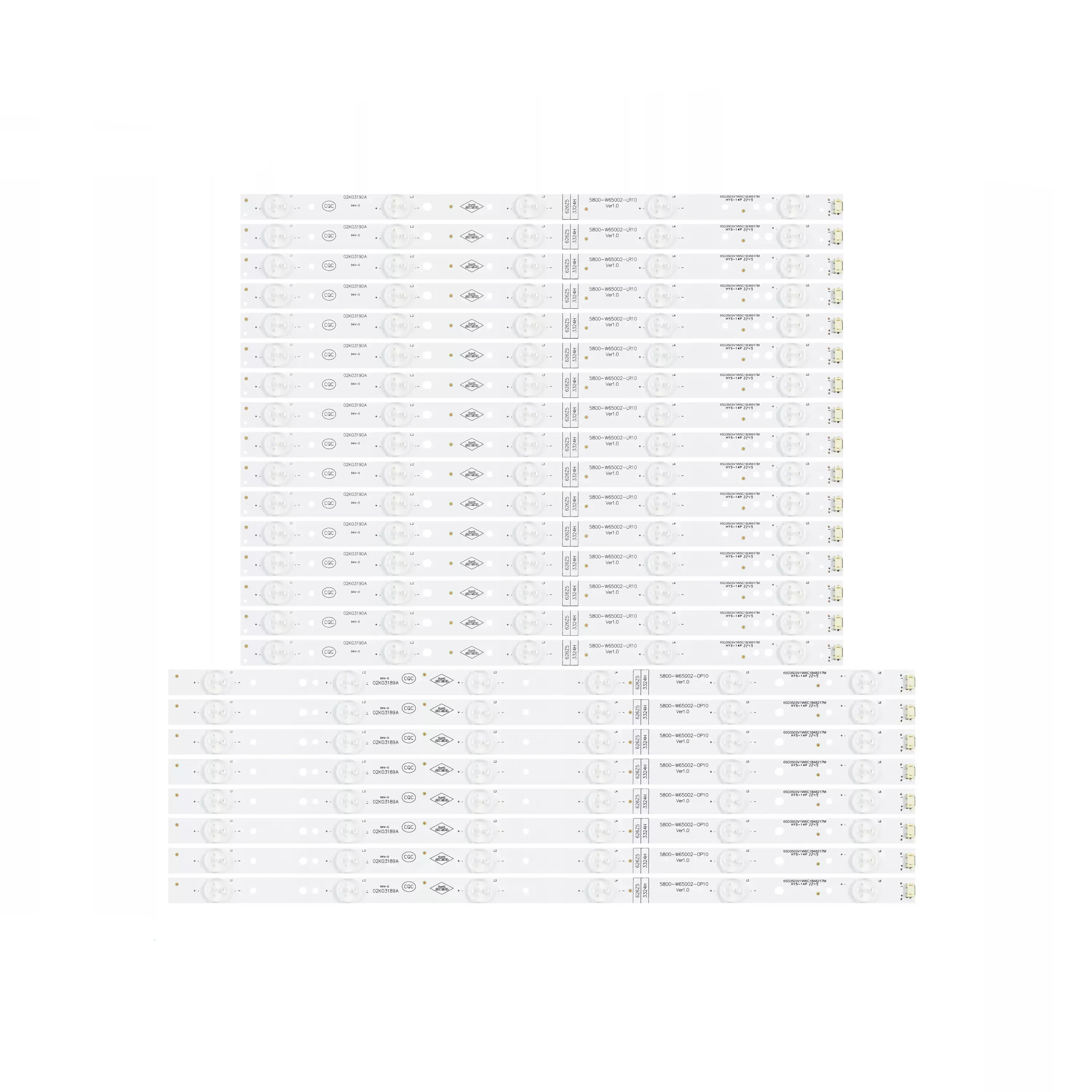 LED Bar Backlight For 65E6000 65M6E K65 5800-W65002-LR10 5800-W65002-0P10
