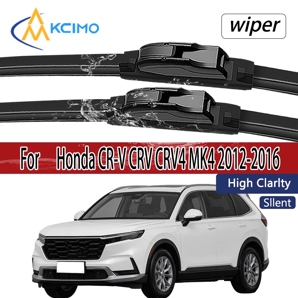 

For Honda CR-V CRV CRV4 MK4 2012 2013 2014 2015 2016 Front Windshield Wiper Blades 2pcs Windscreen Window Accessories