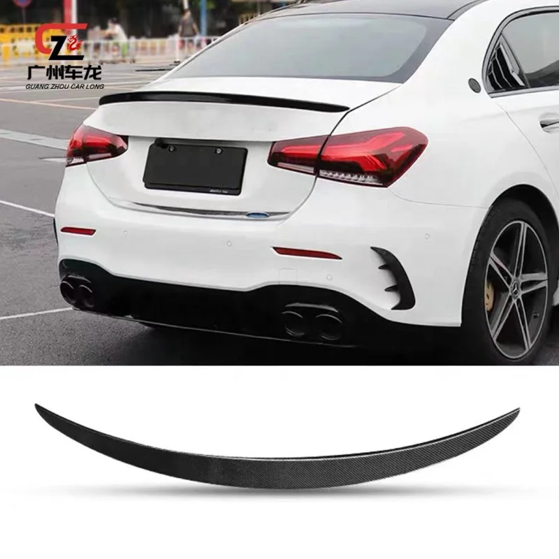 Высококачественный задний спойлер в стиле AMG из углеродного волокна для Mercedes Benz a Class W177 A180L A200L A220L 2018-2021