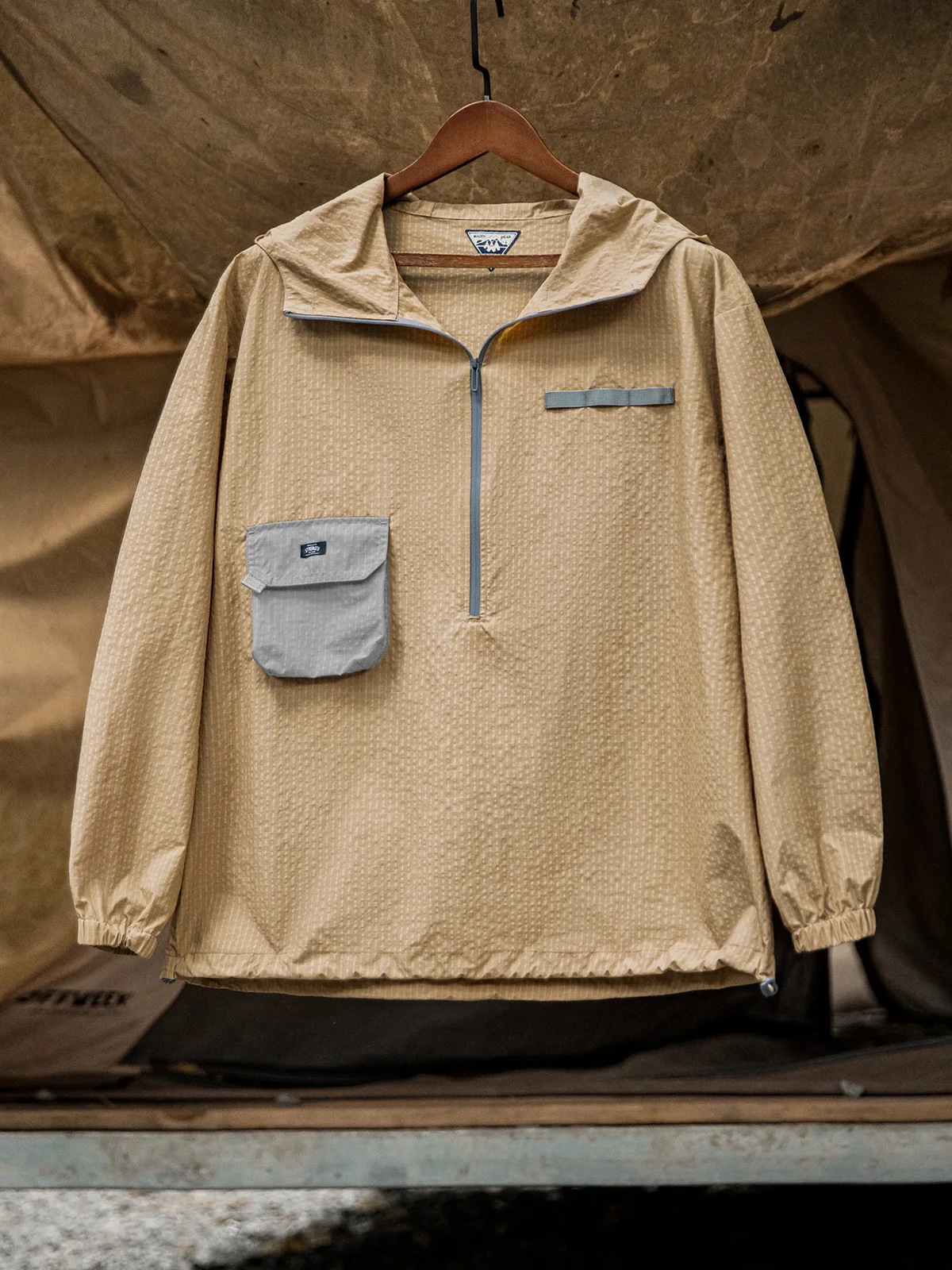 

Мужская толстовка Maden свободного кроя с капюшоном, тонкая, повседневная, для активного отдыха, на молнии, весна-осень, из полиэстера и нейлона