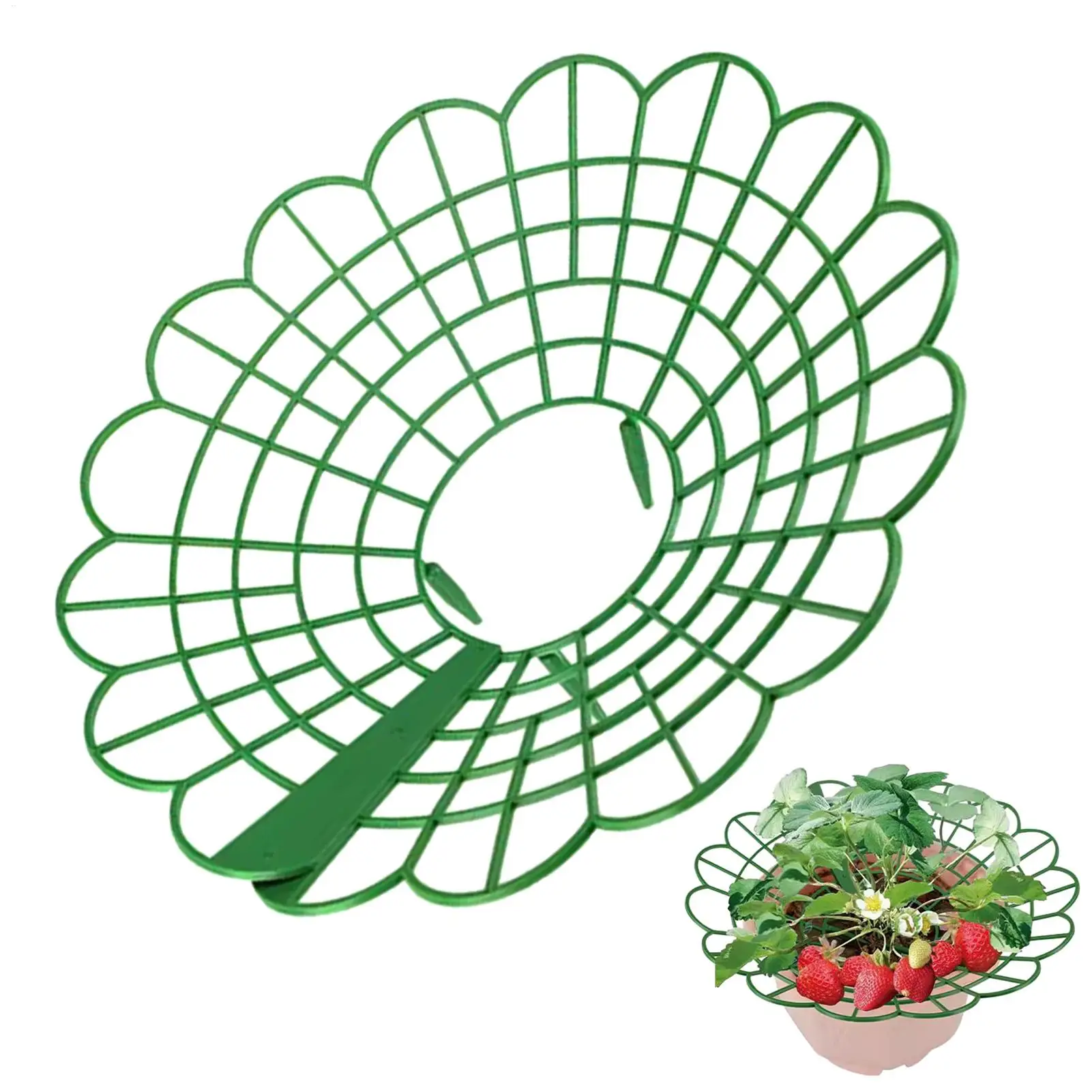 Strawberry Support Stand Vegetable Round Tray anti-falling Plants holder Durable Gardening rack for Garden Balcony Outdoor Yard