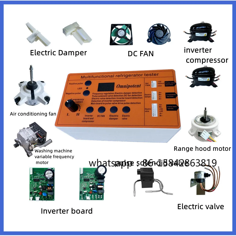 Refrigerator Inverter Board Compressor Solenoid Valve Fan Damper Electric Valve Inspection Tester Fault Tool