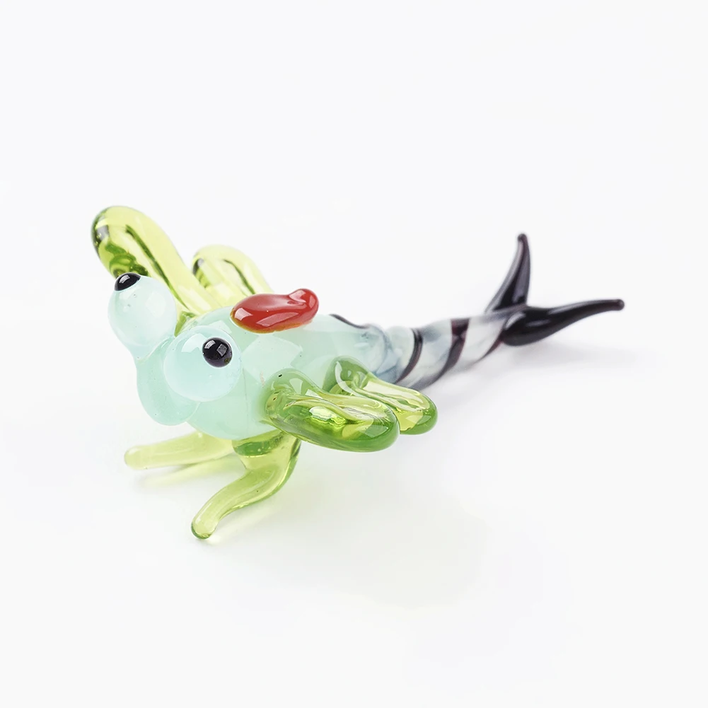 20pcs 3D Dragonfly Lampwork Display Decoration Insect Glass Aquarium Figurine Statues Mini Sculptures 25~30x22~25x12~15mm