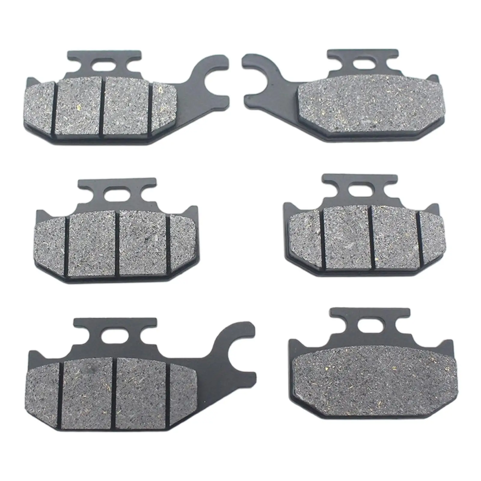 3 Pair F+R Motorcycle Brake Pads Semi-Metallic disks for Can AM 500 4 x 4 Efi 08-11