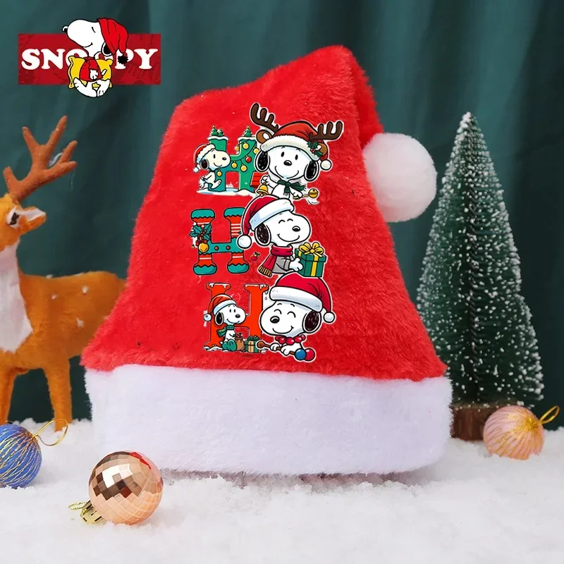سنوبيس قبعة عيد الميلاد الكبار الاطفال للجنسين سانتا كاب لطيف تأثيري عيد الميلاد عطلة لوازم الحفلات النساء السنة الجديدة أجواء مفاجأة هدية #1