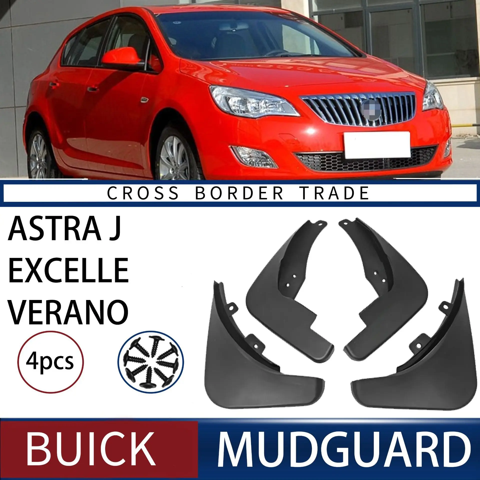 

FOR excelle gt OPEL Vauxhall Astra Buick Car Molded Mud Flaps Splash Guards Mudguards Front Rear Styling Front Rear