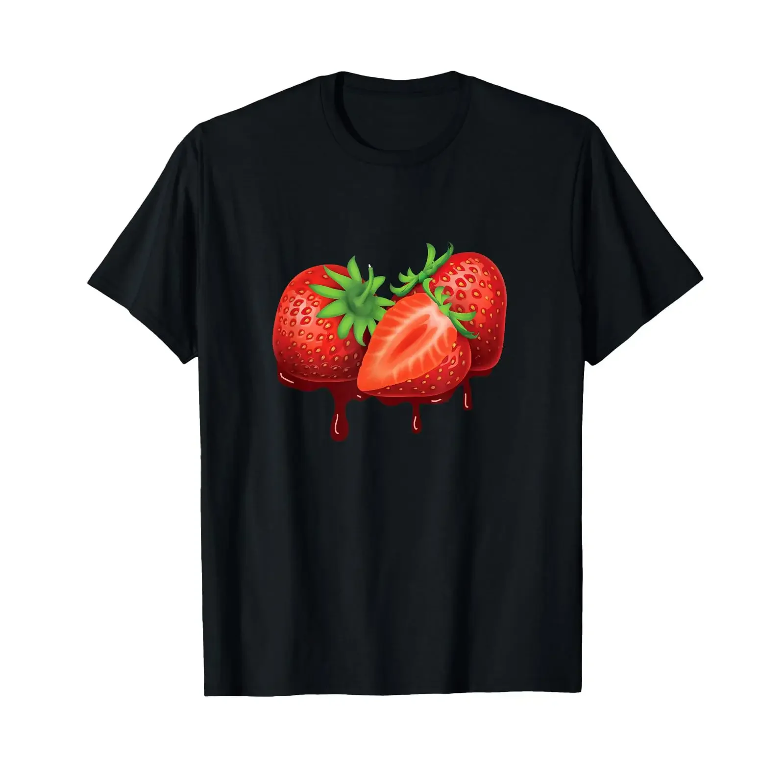 Fun T Shirt with German Text quot Beautiful Strawberries Fruity  vintage Washed streetwear fashion Top For Everyday Wear