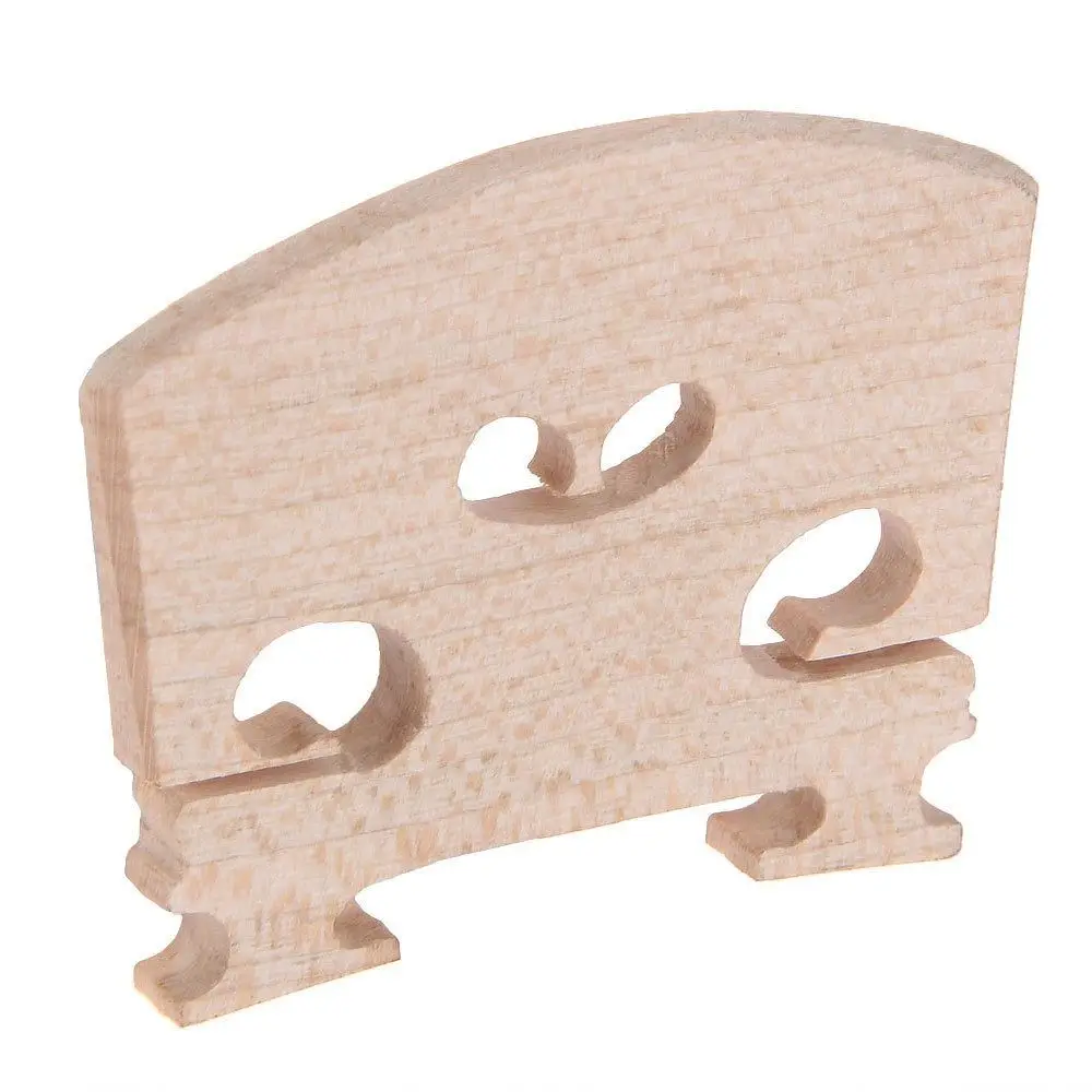 Maple Wood Violin Bridge 4/4-3/4-1/2-1/4-1/8 Size Steady Bridge Fiddle Maple Wood Bridge Replacement Professional