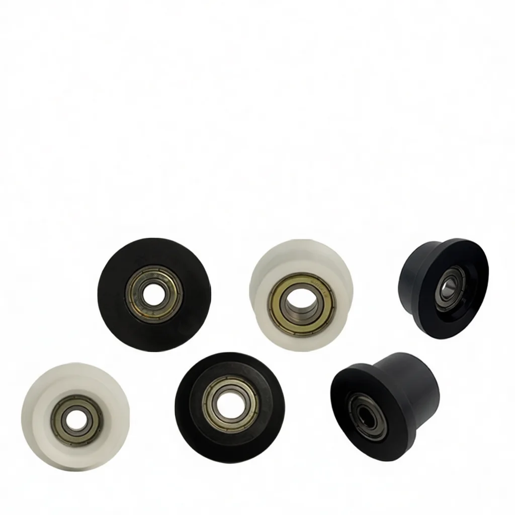 608 POM Bearing Pulley Wheel Sturdy Plastic Coated Roller For Fitness Equipment Transmission Rowing Machine Repair