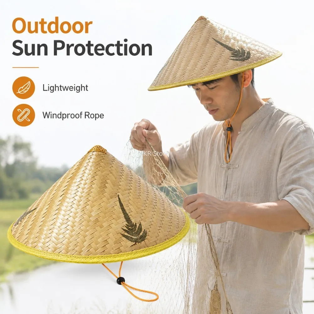 chapeu-de-sol-de-rattan-artesanal-com-tira-ajustavel-para-queixo-ideal-para-pesca-jardinagem-camping-caminhada-e-trabalho-no-jardim