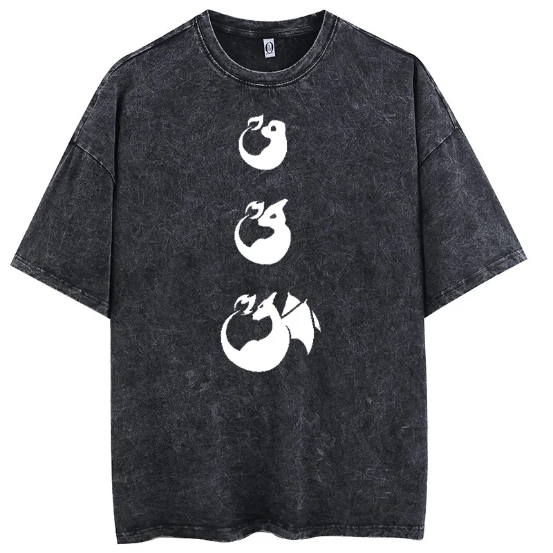 

Новая мужская хлопковая футболка 2026 года с коротким рукавом, повседневный топ с графическим принтом персонажей аниме, уличная одежда в стиле Y2K