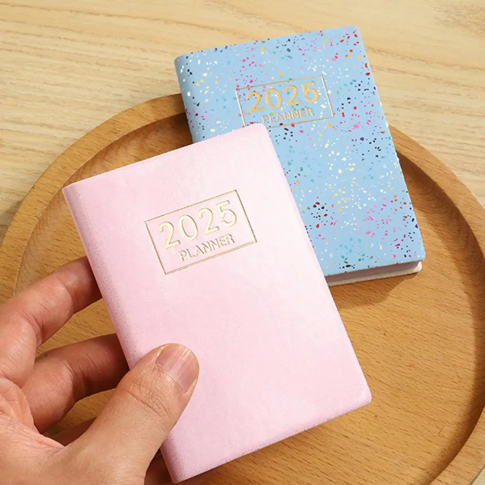 -ปกสมุดโน้ตกระดาษหนาสี2025ขนาดกระเป๋าสมุดโน้ตหนังสังเคราะห์พร้อมกระดาษกันหมึกเรียบสำหรับผู้ขาย