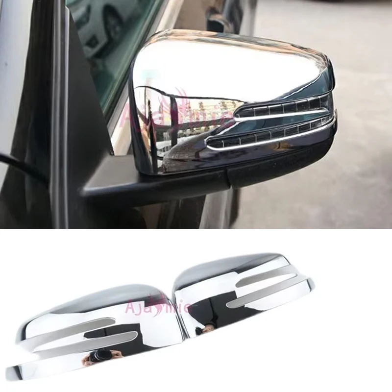 

Exterior Door Mirror Cover For Mercedes Benz GLA CLA GLK A B Class Rear View Sticker Trim Overlay Chrome Car Styling Accessories