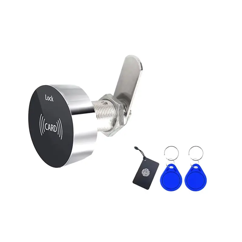 A92Z 13.56Mhz RFID IC Card Sensing Cabinet Drawer Lock, Electronic Cupboard Locker For Office Home Wardrobe Mailbox