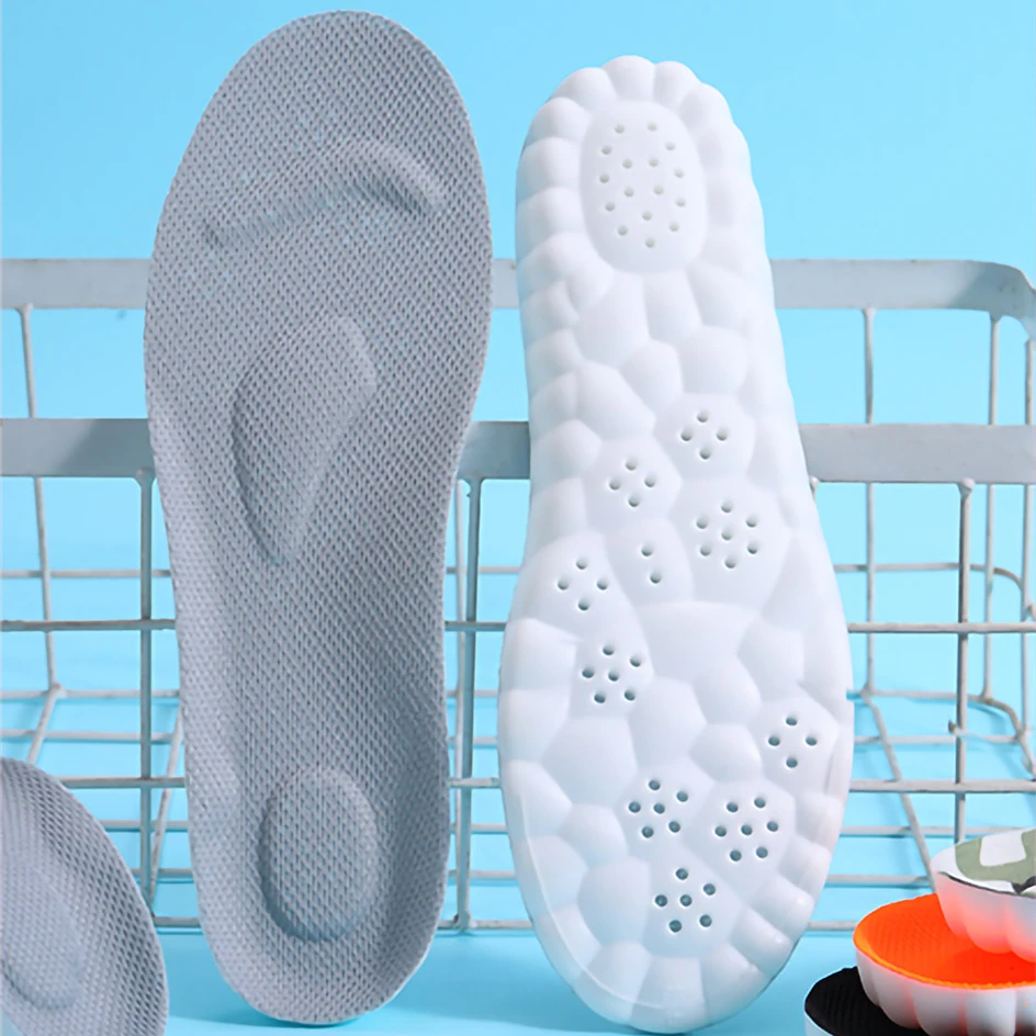 Sport Insoles for Shoes Sole Shock Absorption Deodorant Breathable Cushion Running Insoles for Feet Man Women Orthopedic Insoles