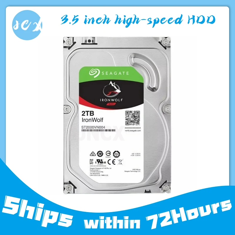 

Для Seagate IronWolf ST2000VN004 2 ТБ Sata 6 ГБ/с 5900 об/мин 64 МБ кэш-памяти 3,5-дюймовый внутренний жесткий диск HDD 100% тестирование