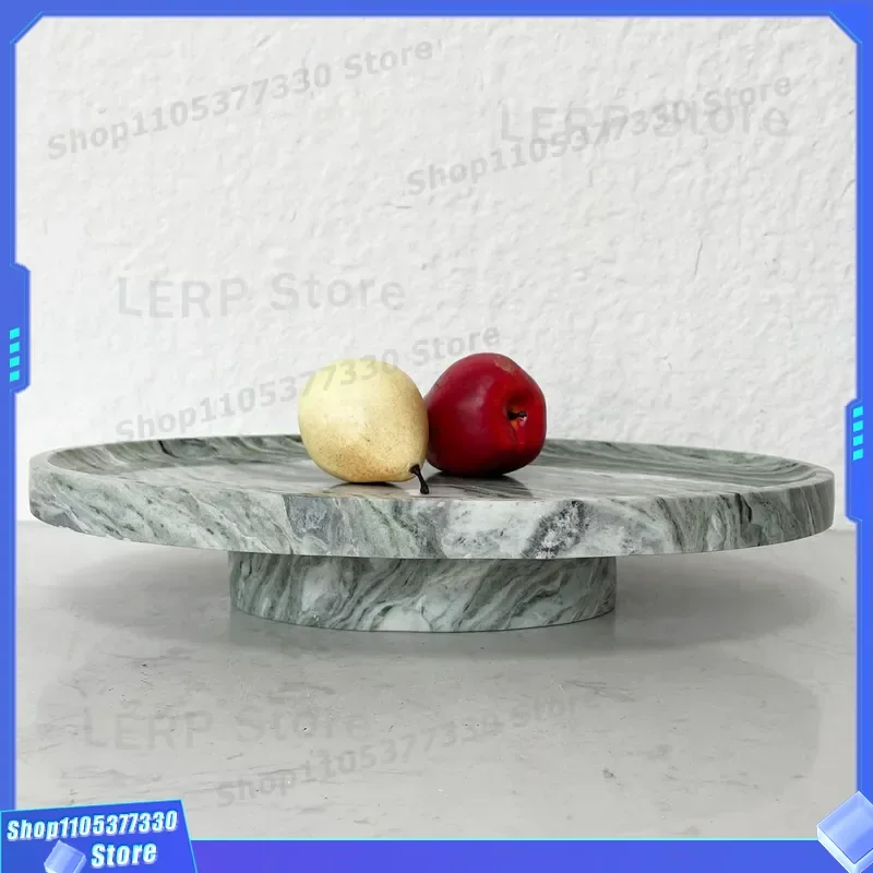 Natural Marble Rectangular Fruit Tray Light Luxury Bathroom Lotion Bottle Storage Home Hotel Decorative Ornament Plate Luxury